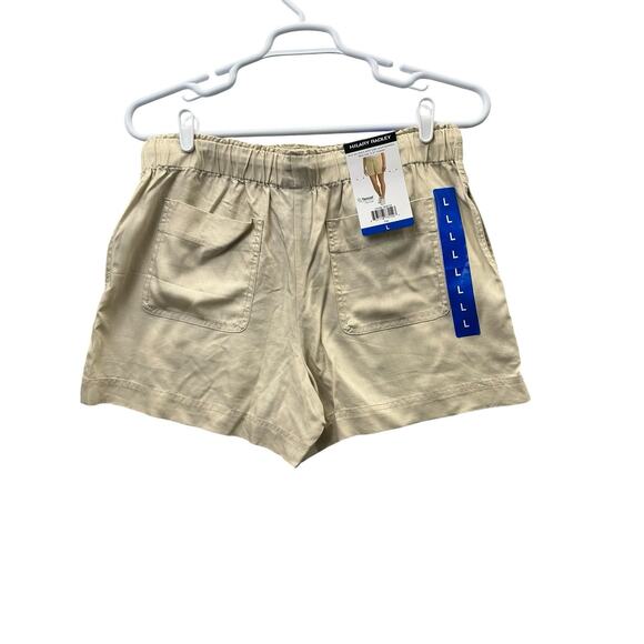 Hilary Radley Pants - Hilary Radley Women's Pull-On with Side Seam Pockets Shorts Size Large Tan